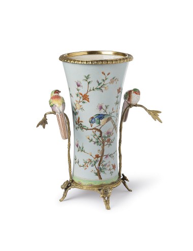 VASE ARIET WITH BIRDS