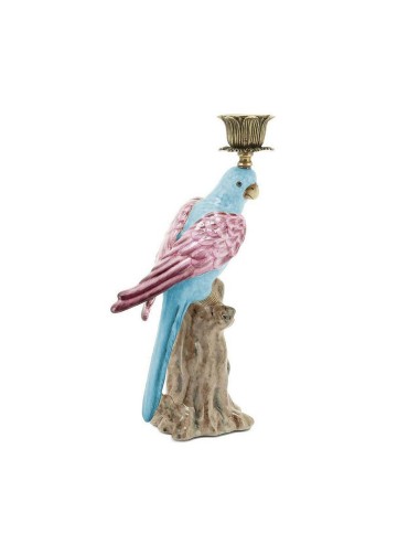 CANDLEHOLDER PARROT WITH TRUNK