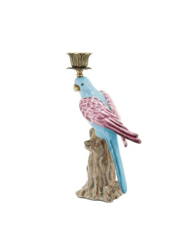 CANDLEHOLDER PARROT WITH TRUNK