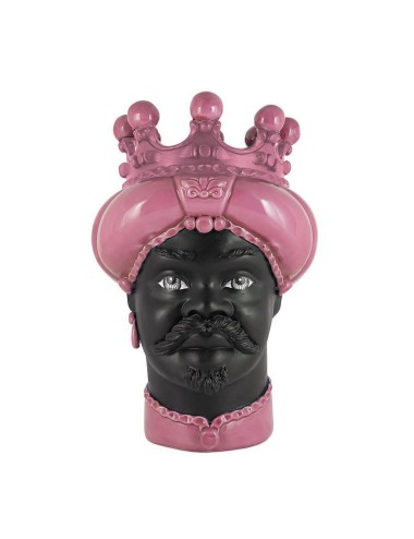 VASE MORO MAN CROWN DARK
