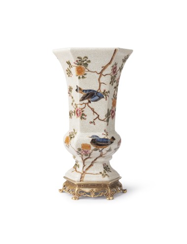 VASE ATLANTA BIRDS H30