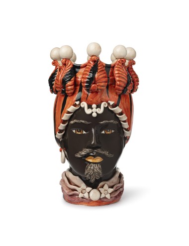 VASE MORO MAN BIG TIGER H48