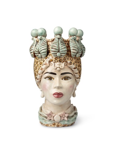 VASE MORO LADY BIG LEOPARD H48